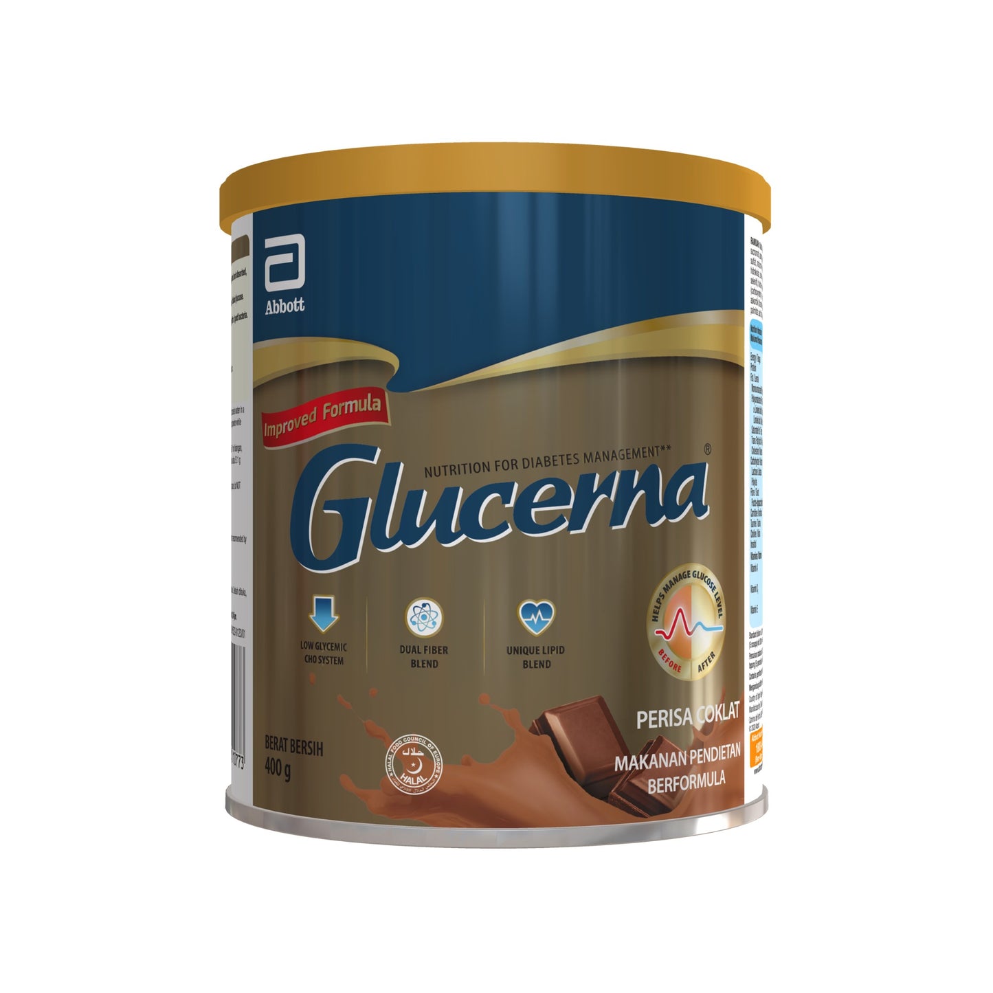 GLUCERNA CHOCO 400G CAN