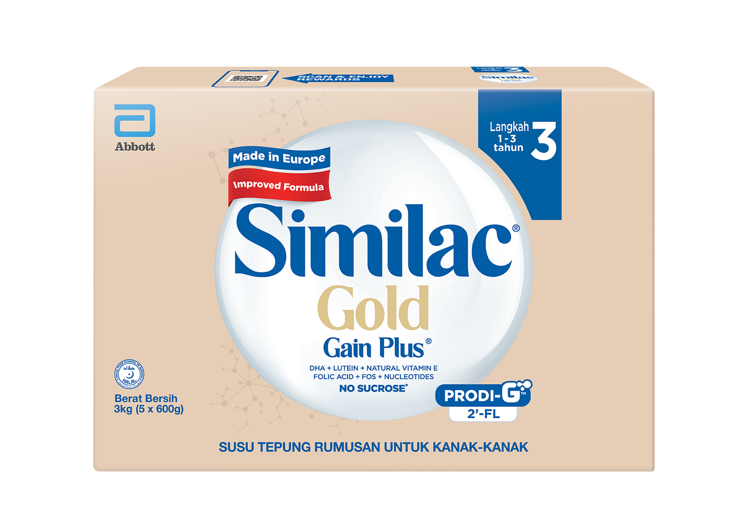 SIMILAC S3 GL+2FL BIB 3KG