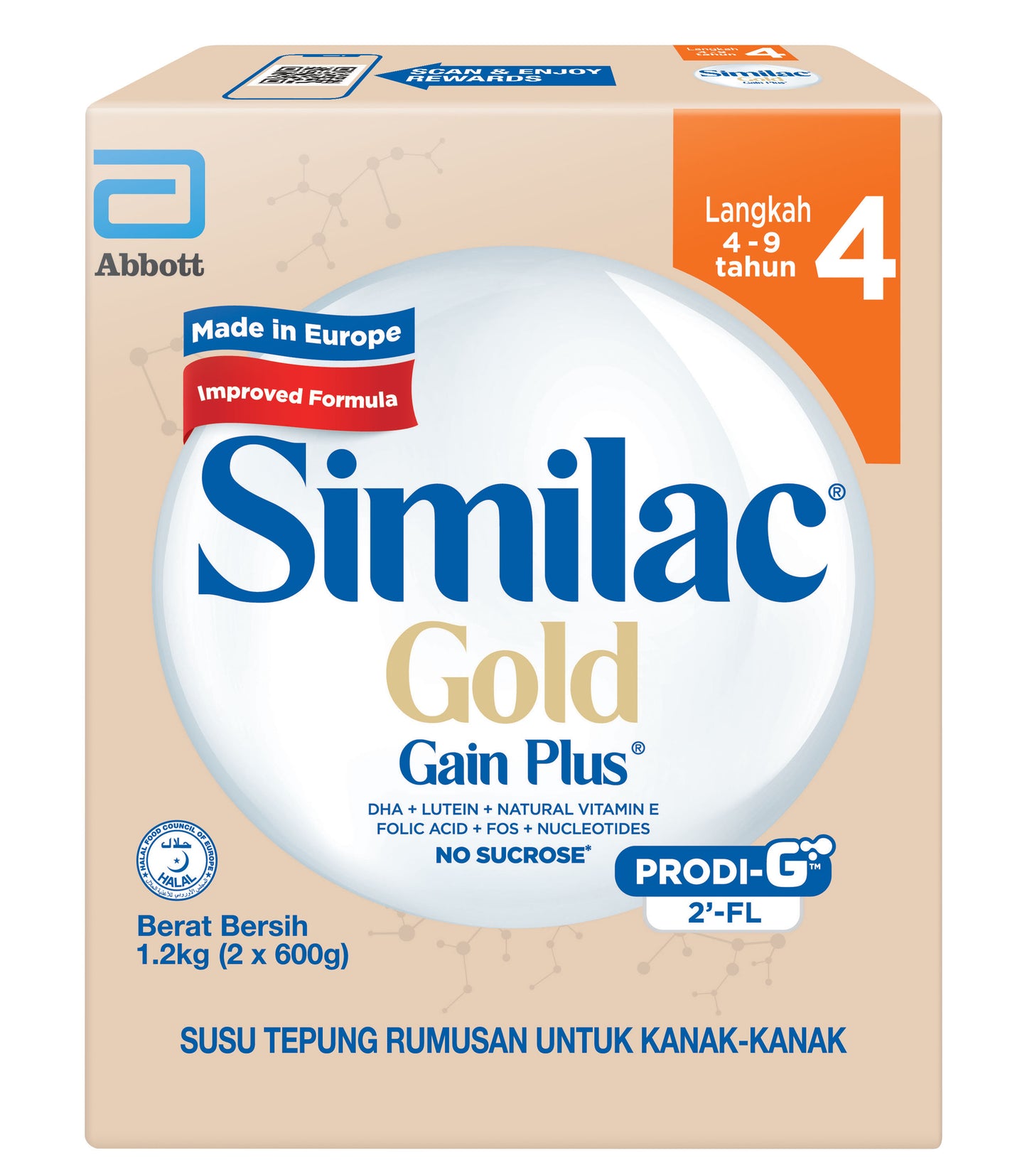 SIMILAC S4 GL+2FL BIB 1.2KG