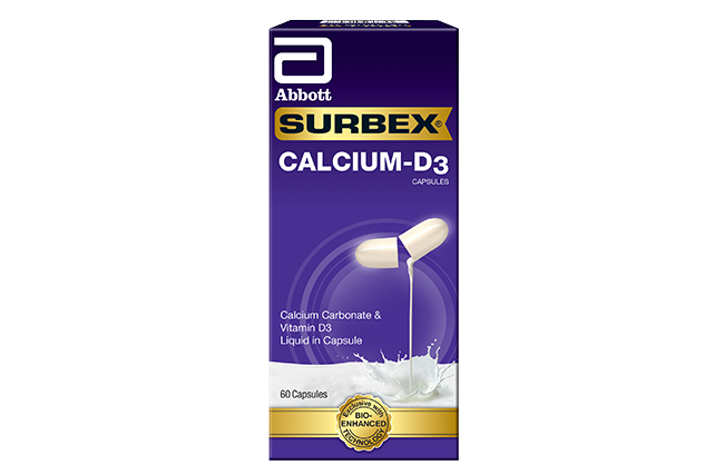 SURBEX CALCIUM PLUS VIT D3 60S