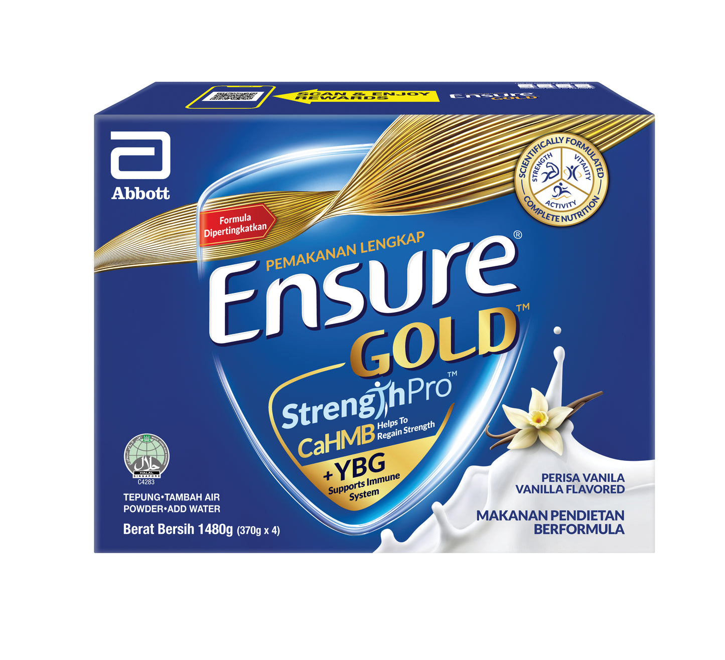 ENSURE GOLD VANILLA 1.48KG BIB