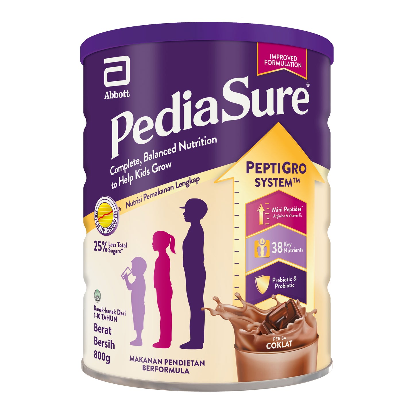 PEDIASURE PGRO CHOC 800G CAN
