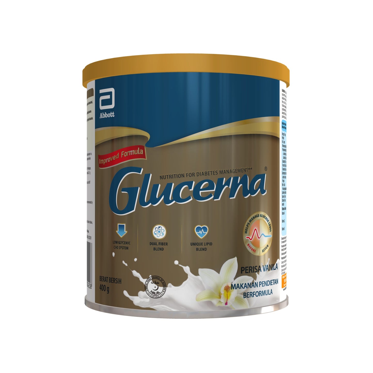 GLUCERNA VANILLA 400G CAN