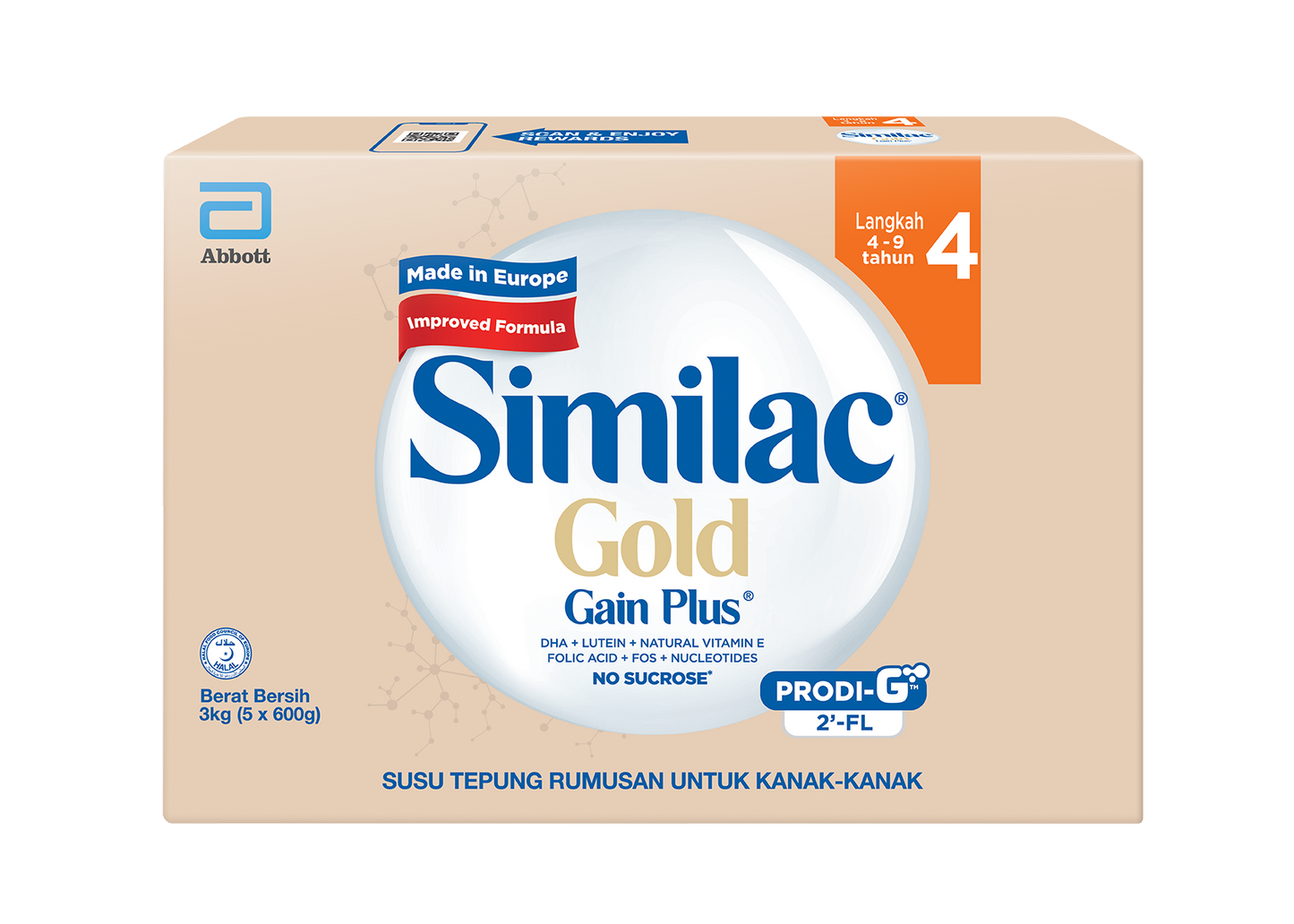 SIMILAC S4 GL+2FL BIB 3KG