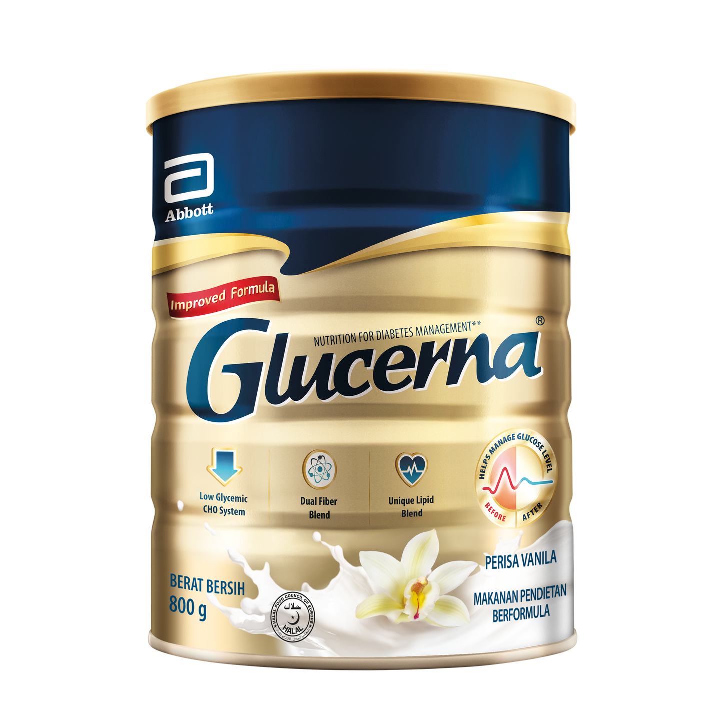 GLUCERNA VANILLA 800G CAN