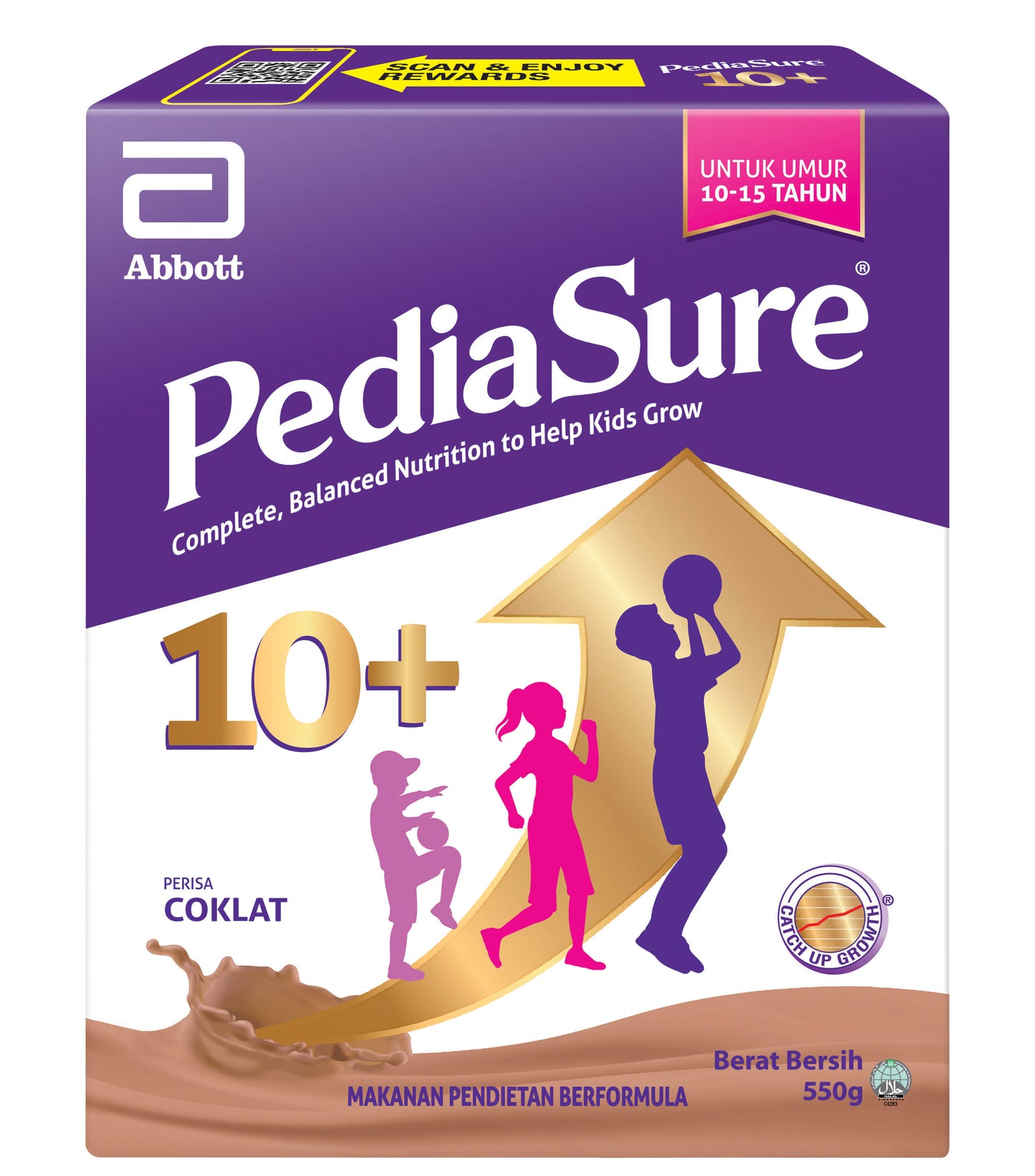 PEDIASURE 10+ CHO 550G BIB