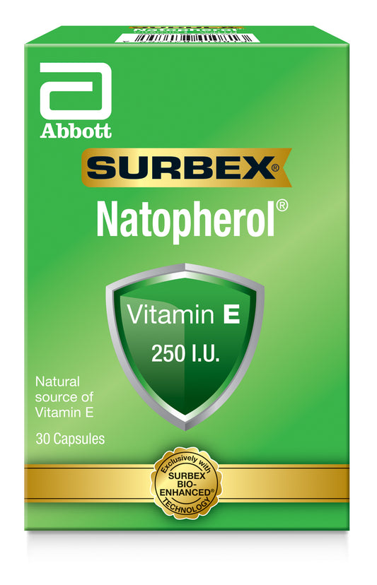 SURBEX NATOPHEROL VIT E 250IU 3X10CAP
